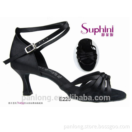 Special Design Latin Shoes Women Black 225